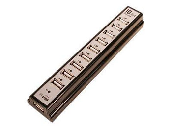 LOGILINK UA0096 LOGILINK HUB USB2.0 z zasilaczem 10-portowy