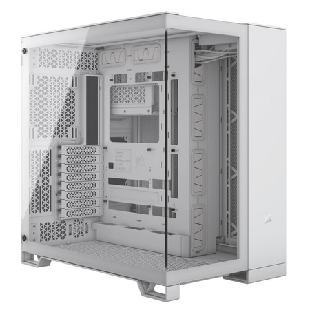 6500X Tempered Glass Mid-Tower, White