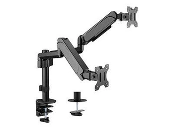 GEMBIRD MA-DA2P-01 Biurkowe regulowane ramię/uchwyt na dwa monitory od 17 do 32inch obciążenie do 9 kg