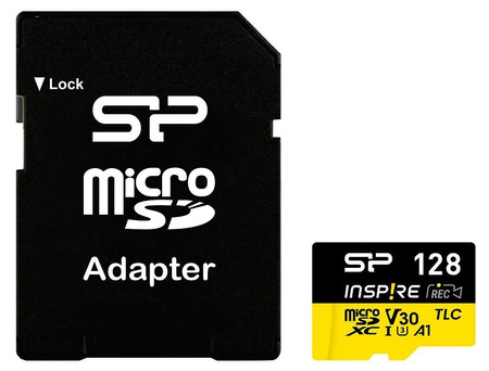 SILICON POWER Memory card microSDXC Inspire 128GB UHS-IU3 A1 V30 4K TLC