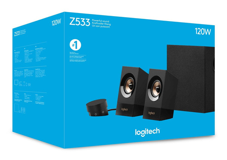 LOGITECH Z533 Speaker system for PC 2.1-channel 60 Watt Total