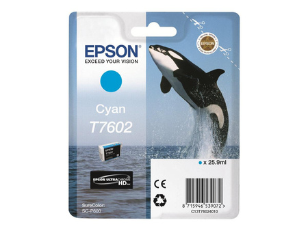 EPSON C13T76024010 Tusz Epson Singlepack cyan SureColor SC-P600