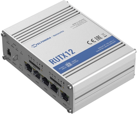 Router LTE RUTX12 (Cat 6), WiFi, BLE,  GNSS, Ethernet