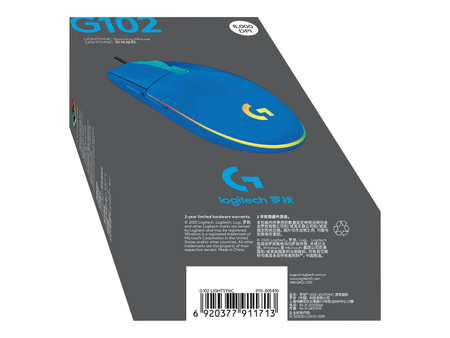 LOGITECH G102 LIGHTSYNC - BLUE - EER