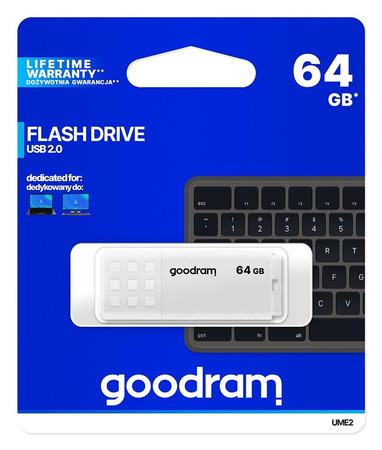 Pendrive UME2 64GB USB 2.0 Biały