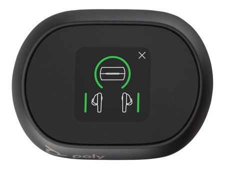 HP Poly Voyager Free 60+ UC Carbon Black Earbuds +BT700 USB-C Adapter +Touchscreen Charge Case