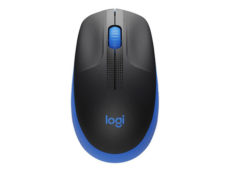 LOGITECH M190 Mouse optical 3 buttons wireless USB wireless receiver blue
