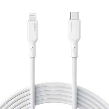 CB-SCL2 kabel Lightning - USB-C 1.8m MFi Apple USB-PD silikonowy biały