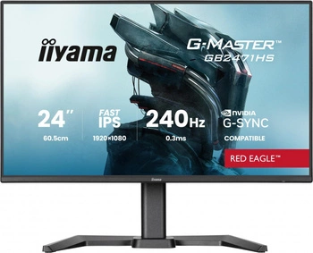Monitor 23,8 cala GB2471HS-B1 Fast IPS,FHD,240Hz,2xHDMI,DP, 350cd, HAS(150) PIVOT, Adaptive G-SYNC - 1920 x 1080 @48-240Hz DisplayPort Only