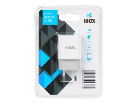 IBOX ILUC35W ŁADOWARKA SIECIOWA I-BOX C-35 USB, 1A