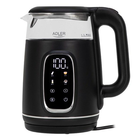 Czajnik elektryczny ADLER AD 1305 czarno-srebrny