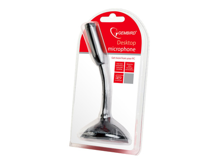 GEMBIRD mikrofon biurkowy elastyczny pałąk czarny