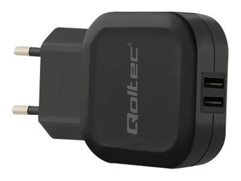QOLTEC 50185 Qoltec Ładowarka sieciowa 12W 5V 2.4A 2xUSB