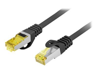 LANBERG Patchcord Kat.6A S/FTP LSZH CU 2m czarny