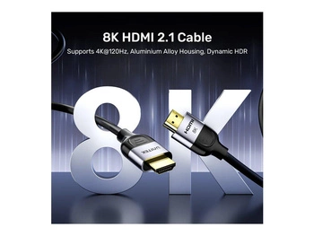 UNITEK C11086GY01-1M Kabel HDMI 2.1 8K 4K120Hz UHD 1m